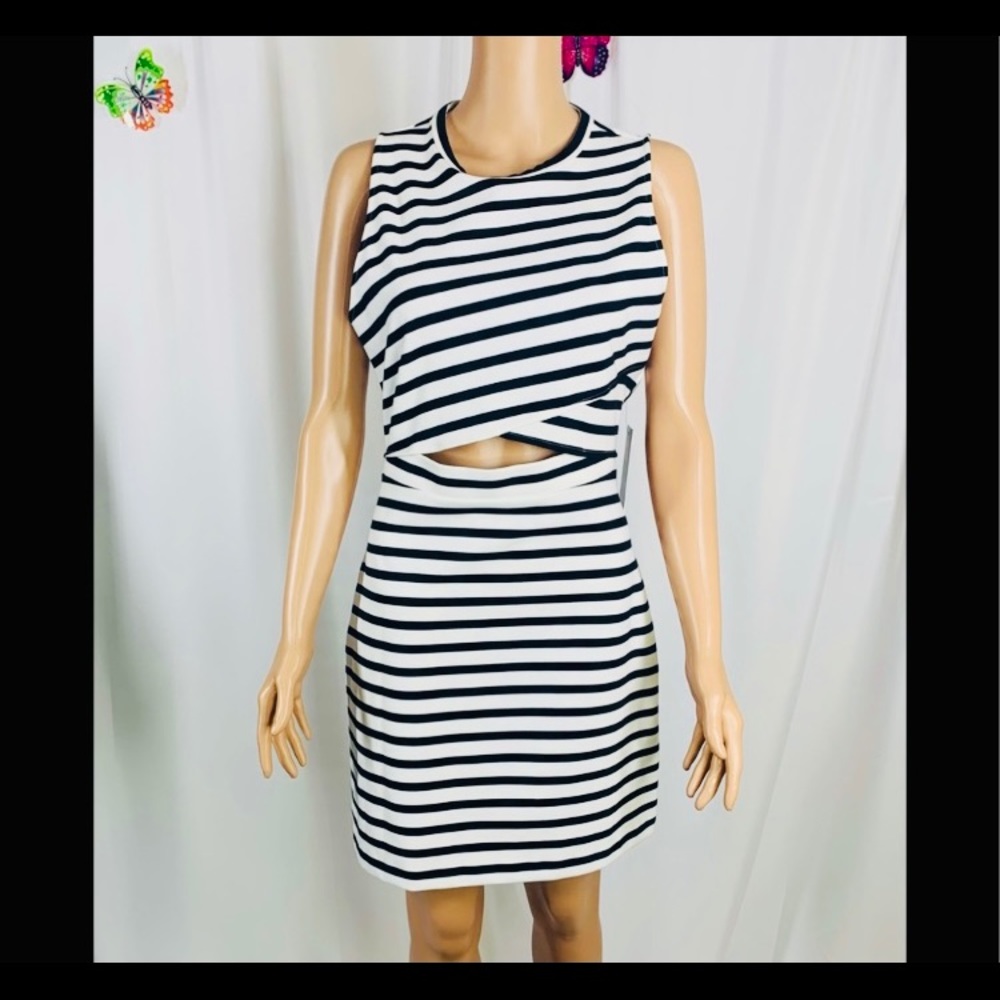 Express Black and White Dress